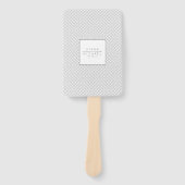 Einfach Minimalistische Hochzeitsfeier Black ID523 Fächer (Vorderseite)