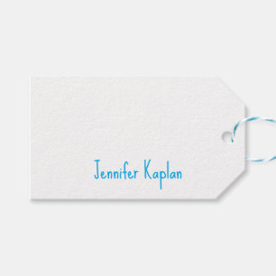 Einfach Minimalistische Professionelle Handschrift Geschenkanhänger