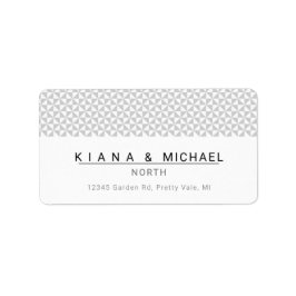 Einfach Minimalistische Wedding Black ID523 Adressaufkleber