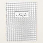 Einfach Minimalistische Wedding Black ID523 Planer (Vorderseite)