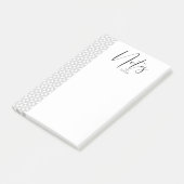Einfach Minimalistische Wedding Black ID523 Post-it Klebezettel (angewinkelt)
