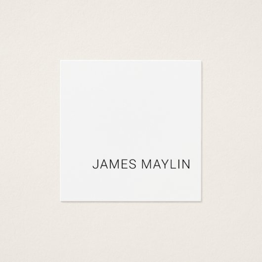 Einfach minimalistischer bearbeitbarer Name oder a (Vorderseite)