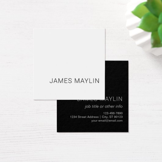 Einfach minimalistischer bearbeitbarer Name oder a (Schreibtisch)