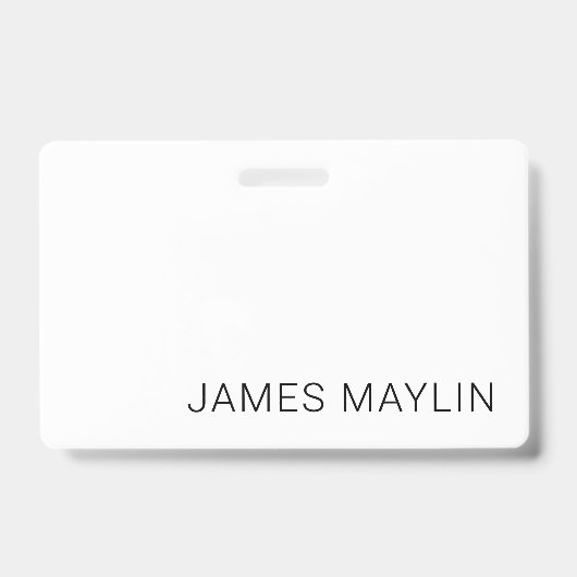 Einfach minimalistischer bearbeitbarer Name oder a Ausweis (Front)