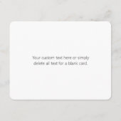 Einfach minimalistischer bearbeitbarer Name oder a Begleitkarte (Rückseite)