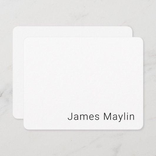 Einfach minimalistischer bearbeitbarer Name oder a Begleitkarte (Vorne/Hinten)