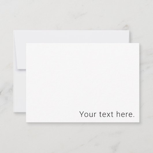 Einfach minimalistischer bearbeitbarer Name oder a Dankeskarte (Vorderseite)