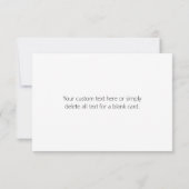 Einfach minimalistischer bearbeitbarer Name oder a Dankeskarte (Rückseite)