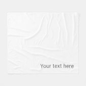 Einfach minimalistischer bearbeitbarer Name oder a Fleecedecke (Vorderseite (Horizontal))