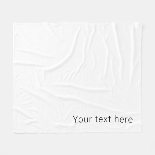 Einfach minimalistischer bearbeitbarer Name oder a Fleecedecke (Vorderseite (Horizontal))