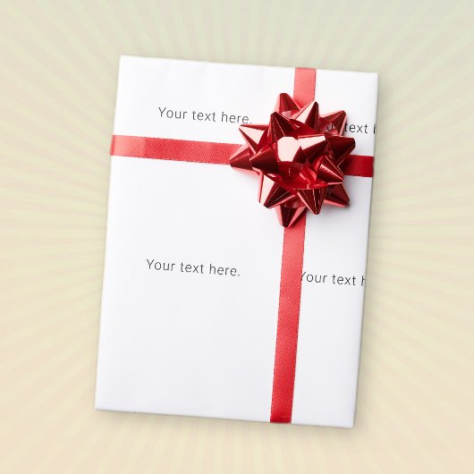 Einfach minimalistischer bearbeitbarer Name oder a Geschenkpapier