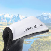 Einfach minimalistischer bearbeitbarer Name oder a Golf Headcover