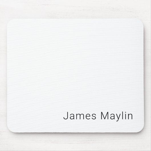 Einfach minimalistischer bearbeitbarer Name oder a Mousepad (Vorne)