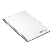 Einfach minimalistischer bearbeitbarer Name oder a Notizblock (Rechte Seite)