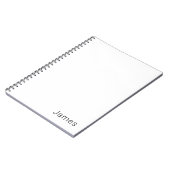 Einfach minimalistischer bearbeitbarer Name oder a Notizblock (Linke Seite)