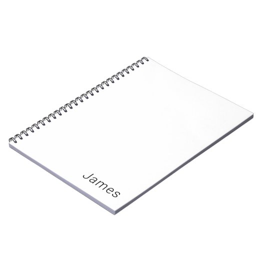 Einfach minimalistischer bearbeitbarer Name oder a Notizblock (Linke Seite)