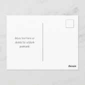 Einfach minimalistischer bearbeitbarer Name oder a Postkarte (Rückseite)