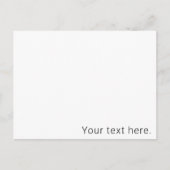 Einfach minimalistischer bearbeitbarer Name oder a Postkarte (Vorderseite)