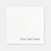 Einfach minimalistischer bearbeitbarer Name oder a Serviette (Vorderseite)