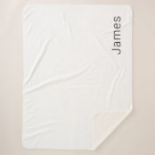 Einfach minimalistischer bearbeitbarer Name oder a Sherpadecke (Vorderseite)