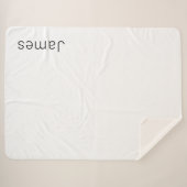 Einfach minimalistischer bearbeitbarer Name oder a Sherpadecke (Vorderseite (Horizontal))