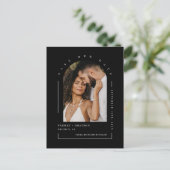 Einfach Minimalistischer Foto QR Code Rette unser Postkarte (Stehend Vorderseite)