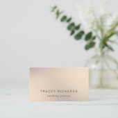 Einfach Minimalistischer Glitzer Gold Visitenkarte (Stehend Vorderseite)