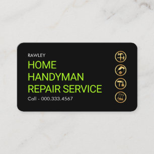 Einfach minimalistischer Gold-Handwerker arbeitet Visitenkarte