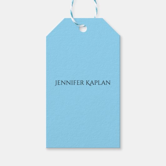 Einfach Minimalistischer Moderner Profi Geschenkanhänger (Vorderseite)