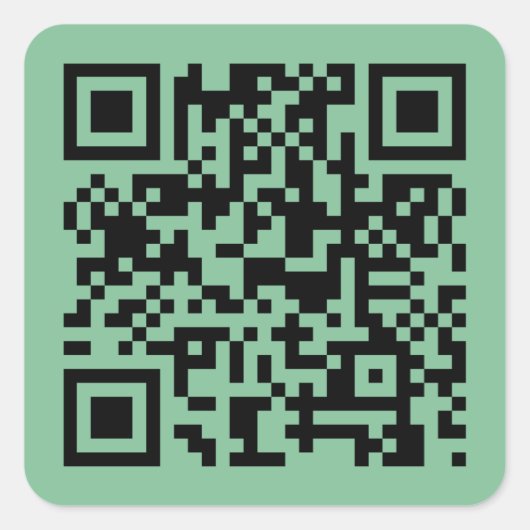Einfach Minimalistischer, moderner QR-Code Quadratischer Aufkleber (Vorderseite)