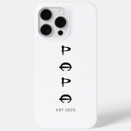 Einfach Minimalistischer Papa-Fathers-Tag Case-Mate iPhone Hülle