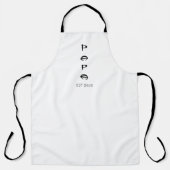 Einfach Minimalistischer Papa-Fathers-Tag Schürze (Vorderseite)