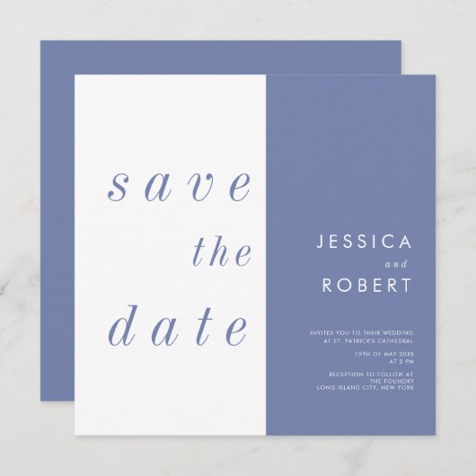 Einfach Minimalistischer Pastellplatz Einladung (Vorne/Hinten)