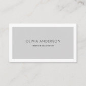 Einfach Minimalistischer QR Code Gray Modernster S Visitenkarte (Vorderseite)