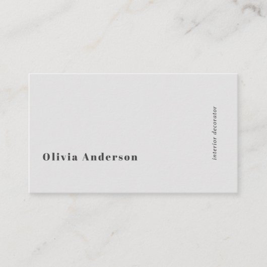 Einfach Minimalistischer QR Code Gray Modernster S Visitenkarte (Vorderseite)