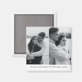 Einfach Minimalistisches Foto Save the Date Magnet (Vorderseite/Rückseite)