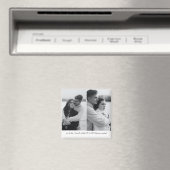 Einfach Minimalistisches Foto Save the Date Magnet (In Situ (Geschirrspüler))