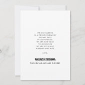 Einfach-minimalistisches Hochzeitsfest-Foto Ankündigung