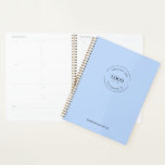 Einfach Minimalistisches Logo mit der Marke Blau Planer<br><div class="desc">Mit dem Blue Planner mit dem Minimalistischen Logo-Logo "Simple White Custom" wird ein bleibender Eindruck vermittelt. Mit diesem Planer können Sie Ihr Unternehmen einfach und elegant fördern und gleichzeitig Ihren Kunden, Kunden, Händlern, Mitarbeitern, Familienmitgliedern und Freunden ein berufliches Geschenk machen. Passen Sie den Planer mit Ihrem Logo und Ihrer Website...</div>
