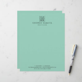 Einfach Minimalistisches Logo und Text Briefbogen