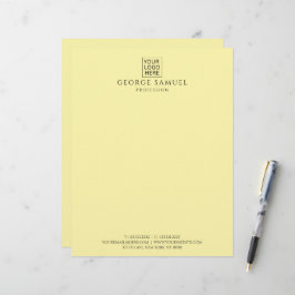 Einfach Minimalistisches Logo und Text Briefbogen