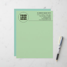 Einfach Minimalistisches Logo und Text Briefbogen