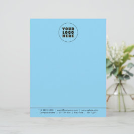 Einfach Minimalistisches Logo und Text Briefbogen