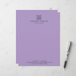 Einfach Minimalistisches Logo und Text Briefbogen