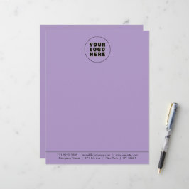 Einfach Minimalistisches Logo und Text Briefbogen