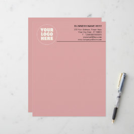 Einfach Minimalistisches Logo und Text Briefbogen