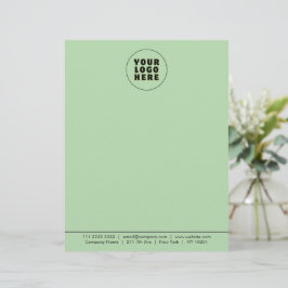 Einfach Minimalistisches Logo und Text Briefbogen