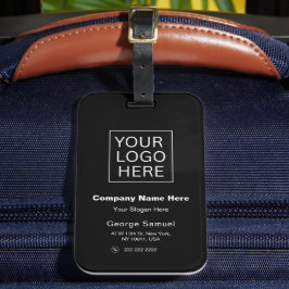 Einfach Minimalistisches Logo und Text Gepäckanhänger