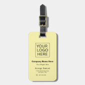 Einfach Minimalistisches Logo und Text Gepäckanhänger (Vorderseite vertikal)