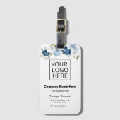 Einfach Minimalistisches Logo und Text Gepäckanhänger (Vorderseite Vertikal)